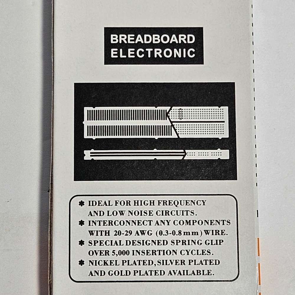 Lot of 3 MB-102 Solderless Breadboard 830 Tie Point for Electronics Prototyping - Picture 4 of 4